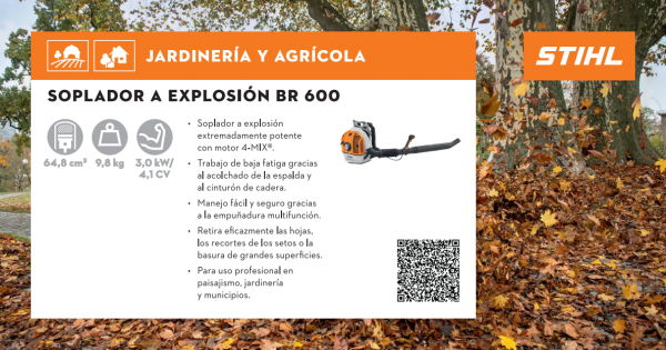 Soplador a explosión Stihl - BR 600 - STIHL