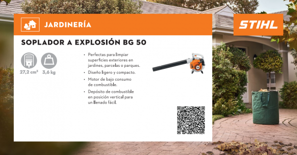 Soplador a explosión Stihl - BG 50 - STIHL