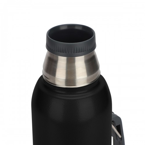 Termo Kushiro negro 1000ml con manija - 24 hs - KUSHIRO