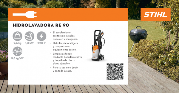 Hidrolavadora eléctrica Stihl RE 90.0 - STIHL