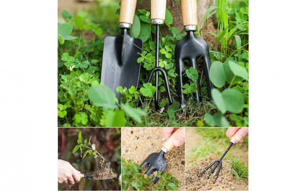 SET DE JARDINERIA DE MANO 3 PIEZAS - KUSHIRO