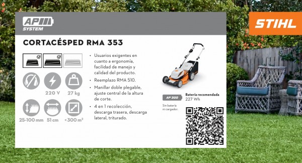 Cortacésped a batería RMA 353 - Stihl - STIHL