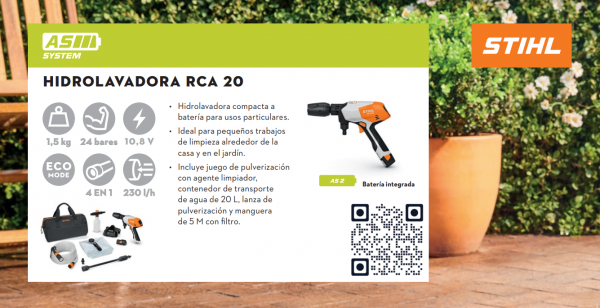 Hidrolavadora compacta RCA 20 Stihl - Set con accesorios - STIHL
