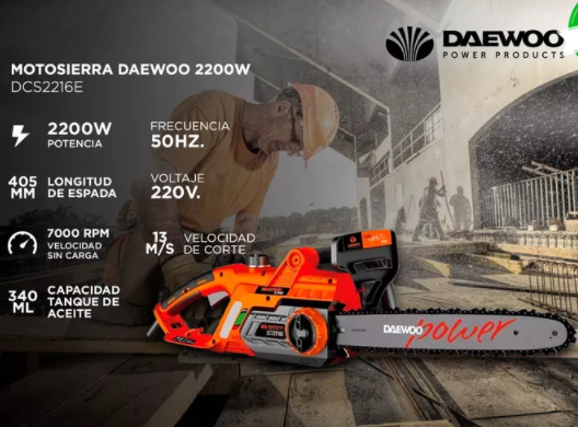 Motosierra Eléctrica Daewoo - 2200W - DAEWOO