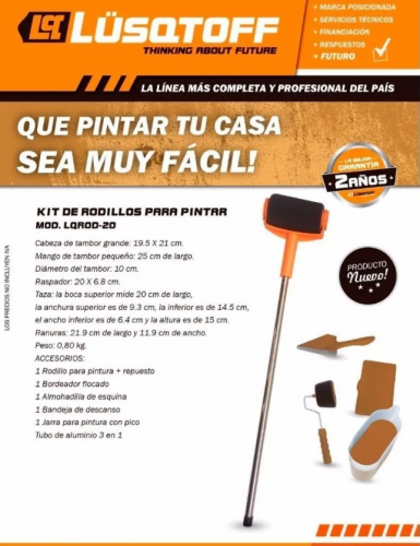 Rodillos recargables LQROD-20 lusqtoff - LUSQTOFF