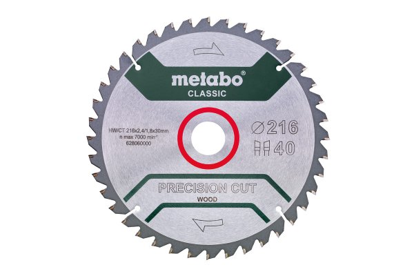 Hoja de sierra circular Metabo - Precision Cut Wood - Classic 305x30 D56 DI 5°neg /B - METABO