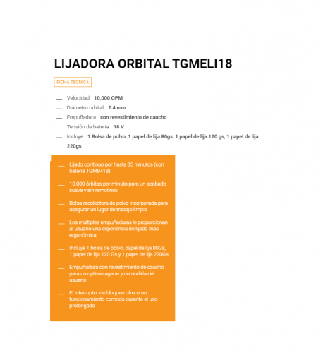 LIJADORA ORBITAL POWER LINK - LUSQTOFF