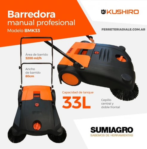 Barredora Manual Profesional 33L - KUSHIRO