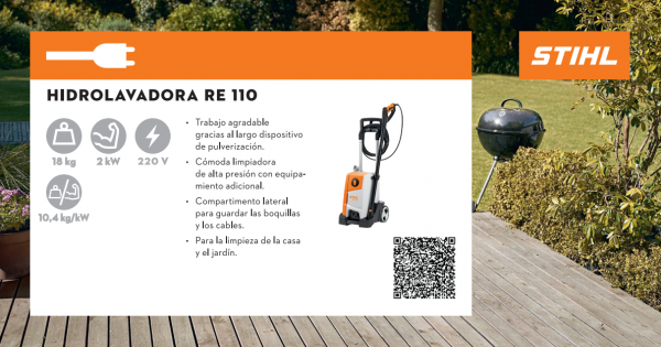 Hidrolavadora Eléctrica Stihl RE 110 - STIHL