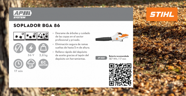 SOPLADOR DE MANO BGA 85 STIHL - STIHL