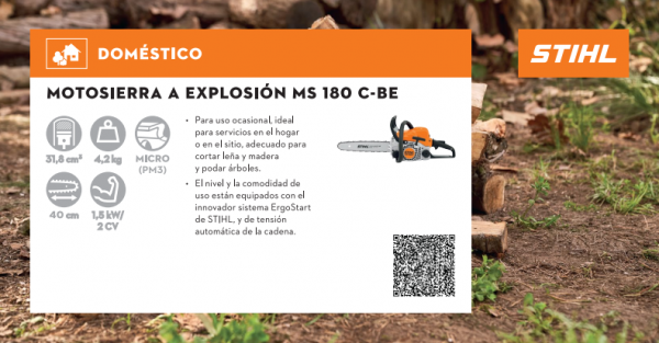 Motosierra MS 180 C BE Stihl - STIHL