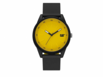 RELOJ PULSERA AMARILLO MALLA BICOLOR NEGRO/AMARILLO