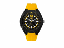 Reloj Cat Hombre Caucho Amarillo 100m Phoenix