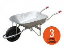 Carretilla estampada galvanizada 55 litros