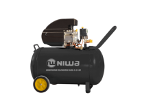 Compresor Niwa 2.5 HP y 100 lts. + Kit 5 Pz. Manguera y Pistolas