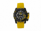 Reloj analógico CAT Barricade - Negro/Amarillo - Resistente al agua - CAT