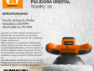 Pulidora Orbital a bateria 18V TGMPLI18 - LUSQTOFF