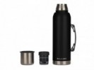 Termo Kushiro negro 1000ml con manija - 24 hs - KUSHIRO