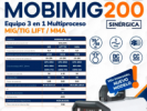 Soldadora Inverter MOBIMIG200 Ferrolan - Todos los procesos MIG|MMA|TIG 200A - SINERGICA - FERROLAN